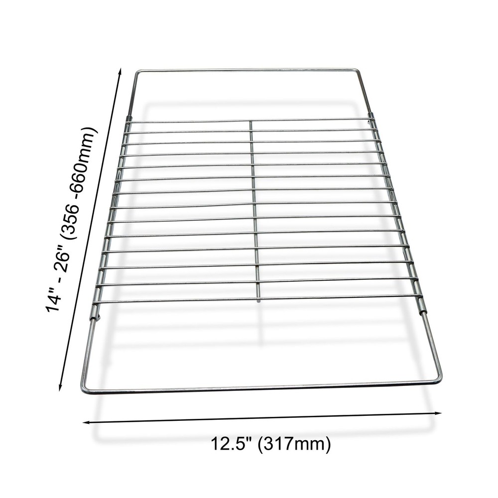 2Pack Adjustable Extendable Oven Rack, Wire Racks, Universal Silver