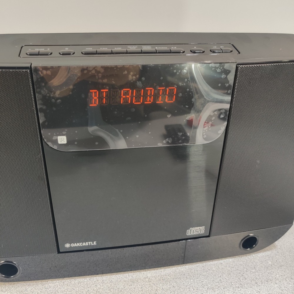 Compact Home Stereo System with Bluetooth, Wall Mountable CD Player for Home