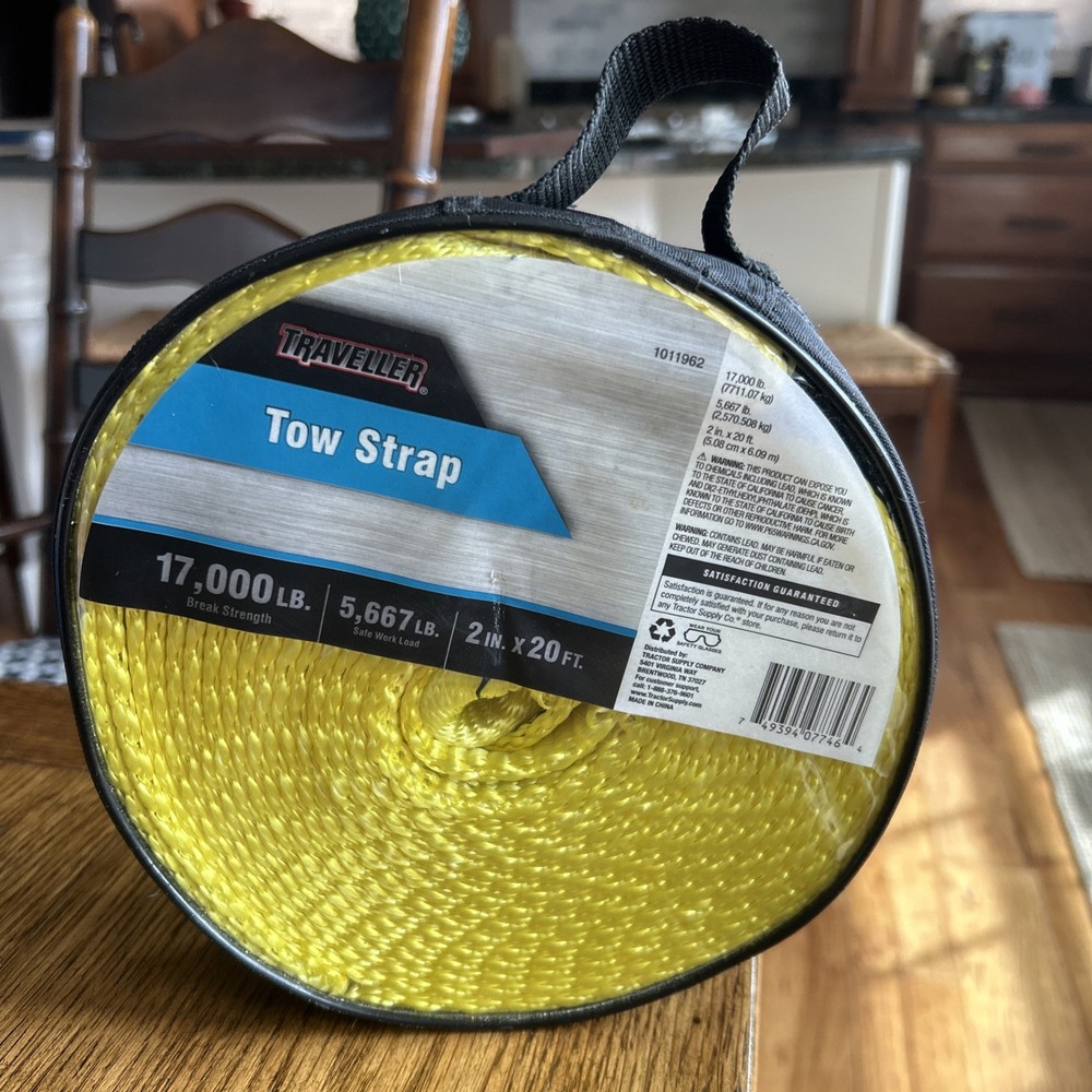 Traveller Tow Strap - 2” X 20 Feet w/ Loop Ends