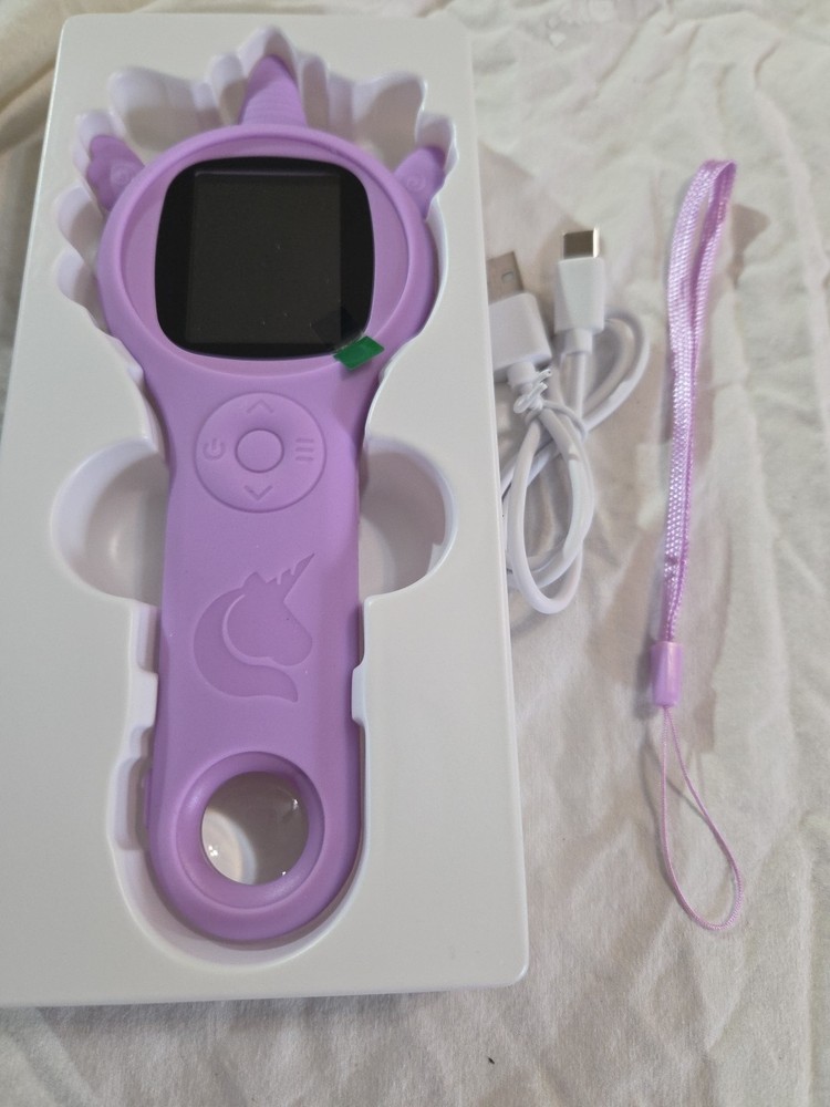 Child's 500x Multiplier Learning Microscope Rechargeable With Purple Rubber...