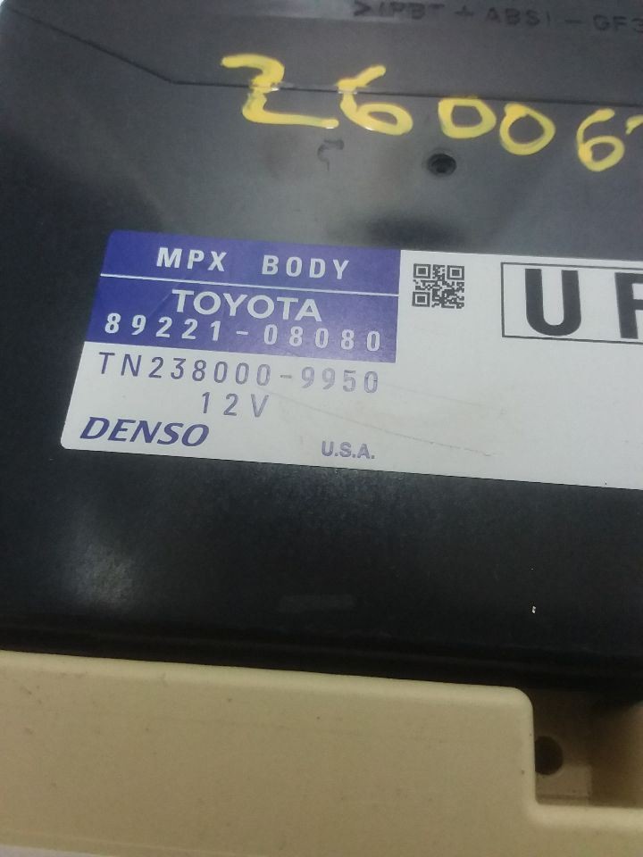 Multiplex Network Body Control Left Hand Dash Fits 18-20 SIENNA 89221-08080