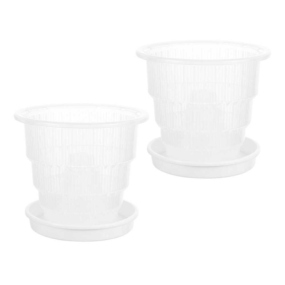 Transparent Orchid Pot Plastic Flowerpots High Transparency Clear