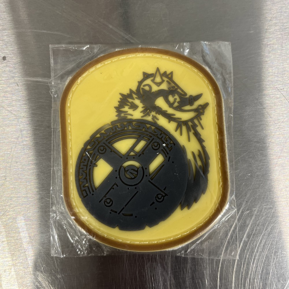 Morthome Berserker Viking Morale Patch Yellow Hook & Loop Back