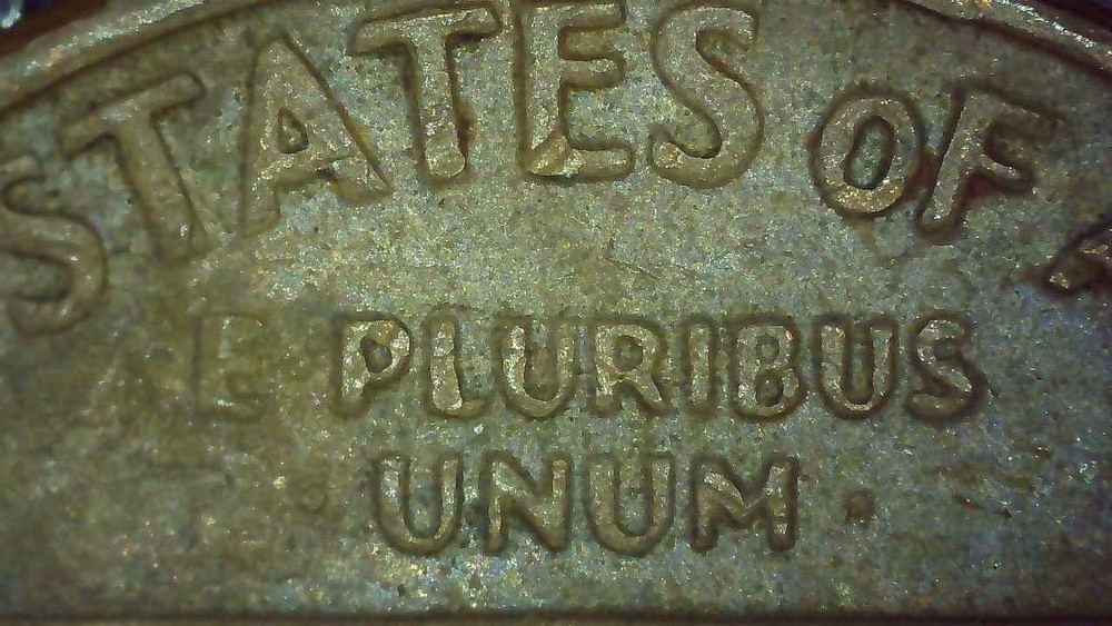 1969 D Lincoln Penny error floating roof, missing FG