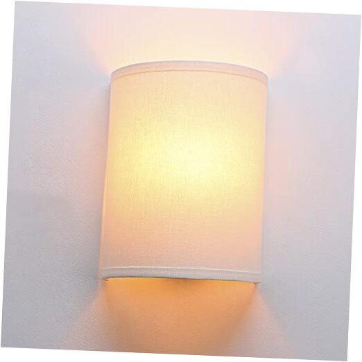 Fabric Cloth Boho Wall Sconce Hallway Fixture Light, 1-Light Vanity White