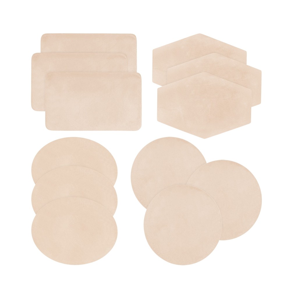 Realeather(R) Crafts Leather Patch Variety Pack 12/Pkg- - C4350-12