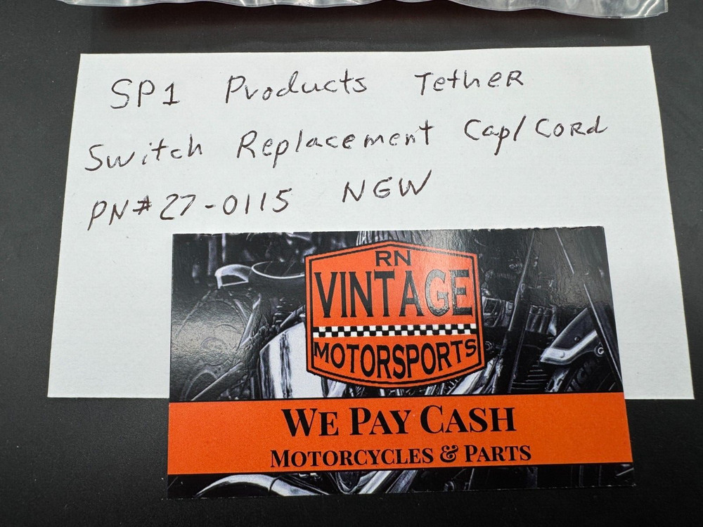 SP1 Products Tether Switch Replacement Cap/Cord Part # 27-0115 New