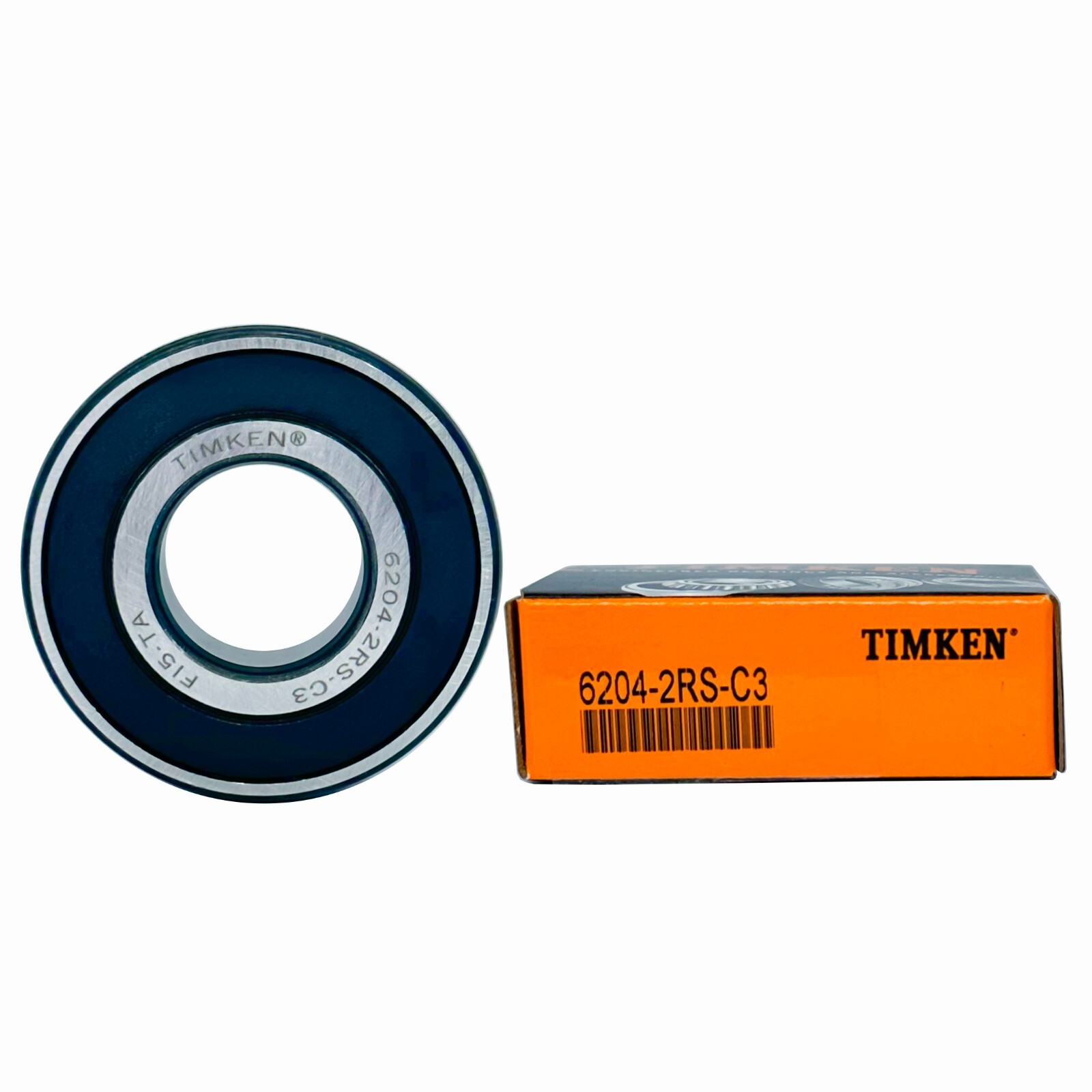 2PCS TIMKEN 6204-2RSC3 20X47X14MM C3 Clearance Double Rubber Seal Ball Bearings