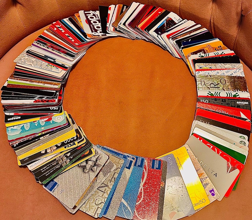 Over 200 collectible gift cards