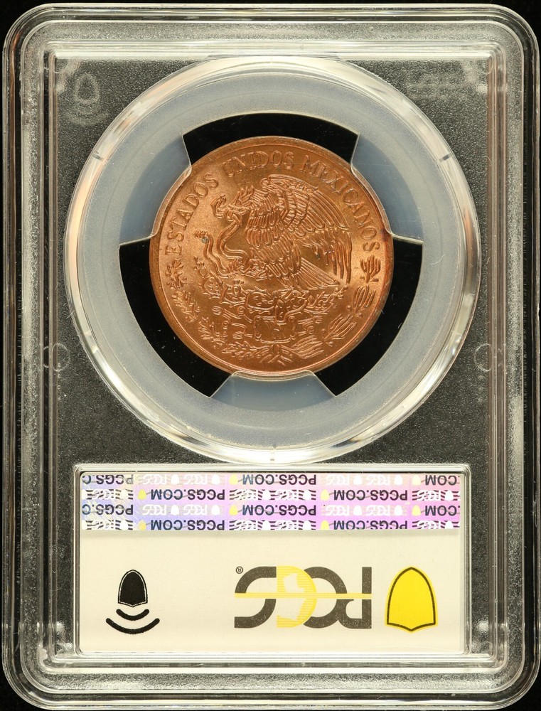 1974 Mo Mexico 20 Centavos Bronze PCGS MS 66 RD