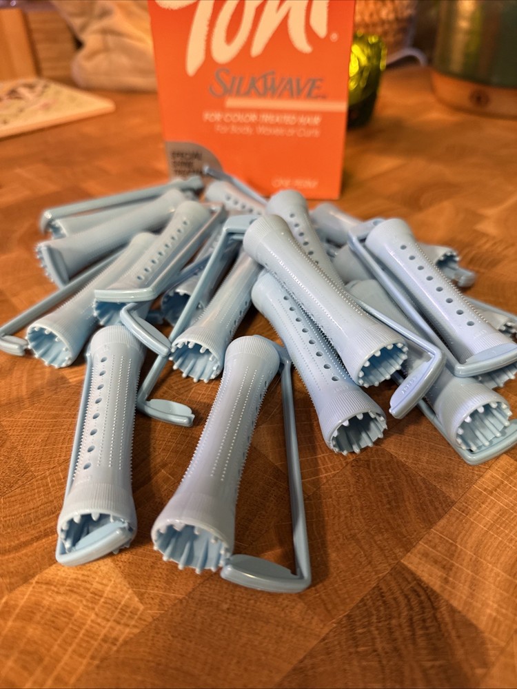 *VTG* 1986 Toni Silkwave One Perm Rollers *open Box, Rollers Only *