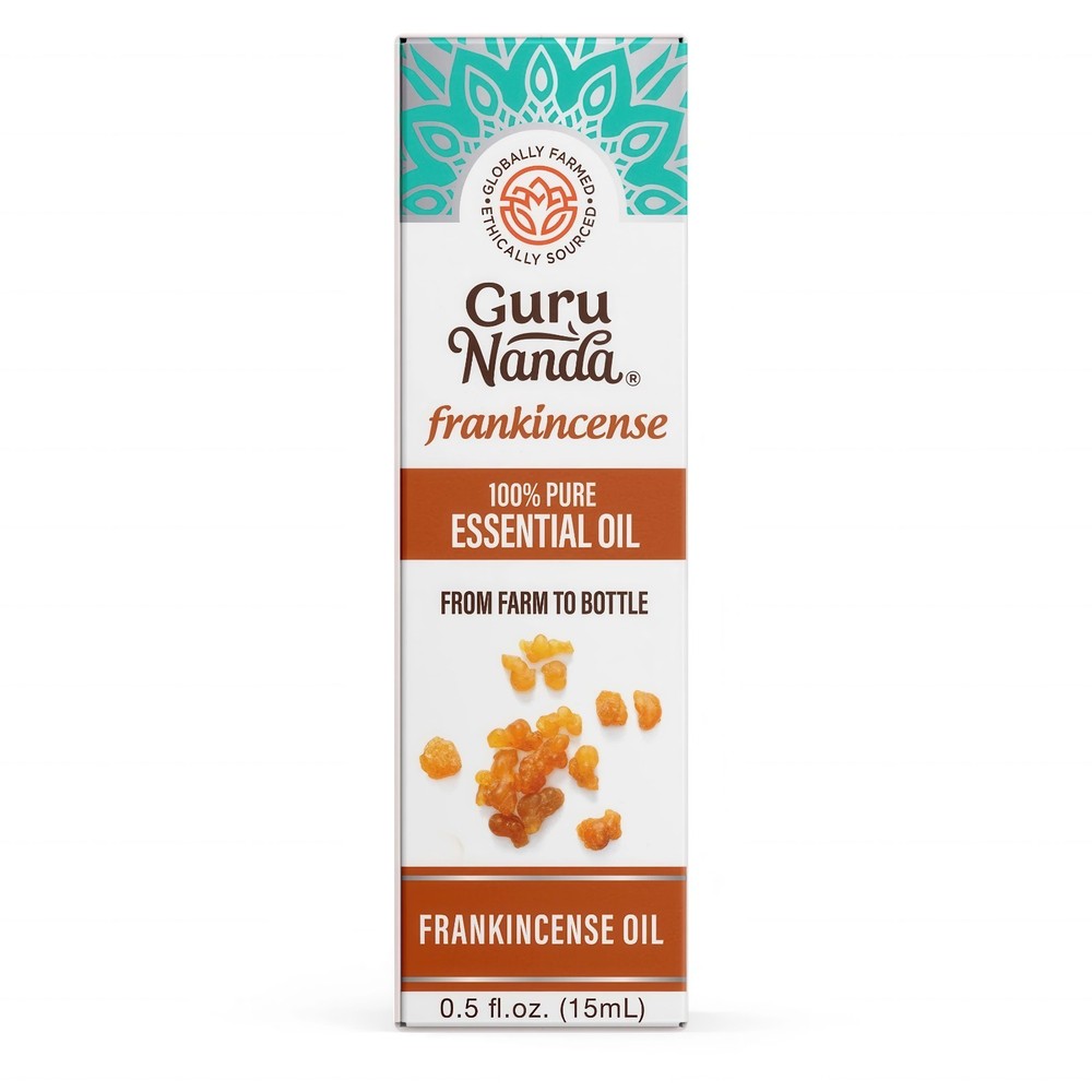 GuruNanda Frankincense Essential Oil 100% Pure 15 ml – Aromatherapy Diffuser