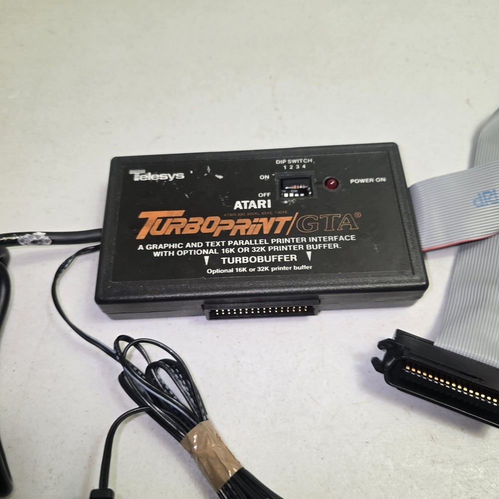 Telesys TurboPrint/A Parallel Printer Interface for Atari 800/800XL/65XE/130XE