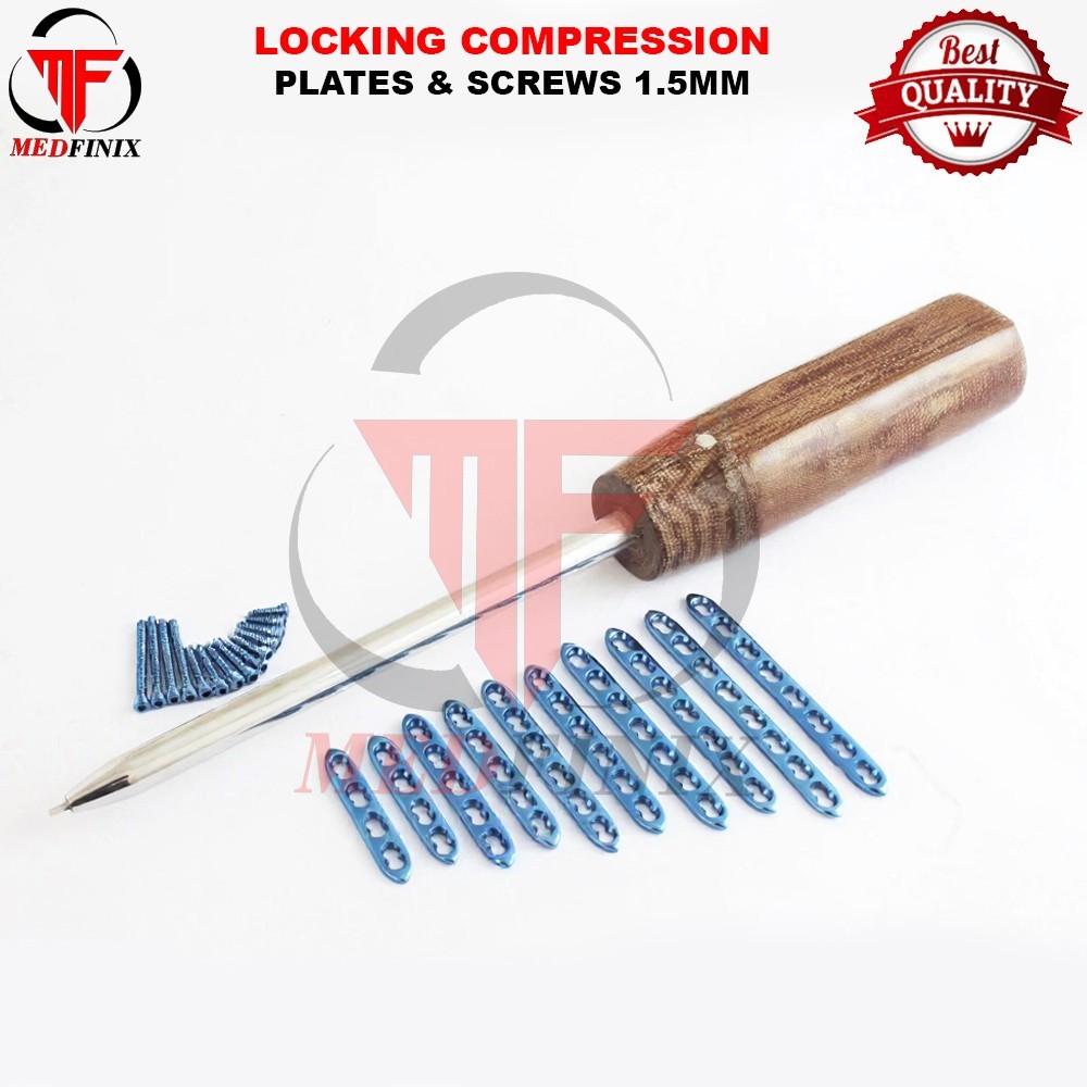 1.5mm Locking Compression Plate & Locking Screw Set & Driver 91 Pcs