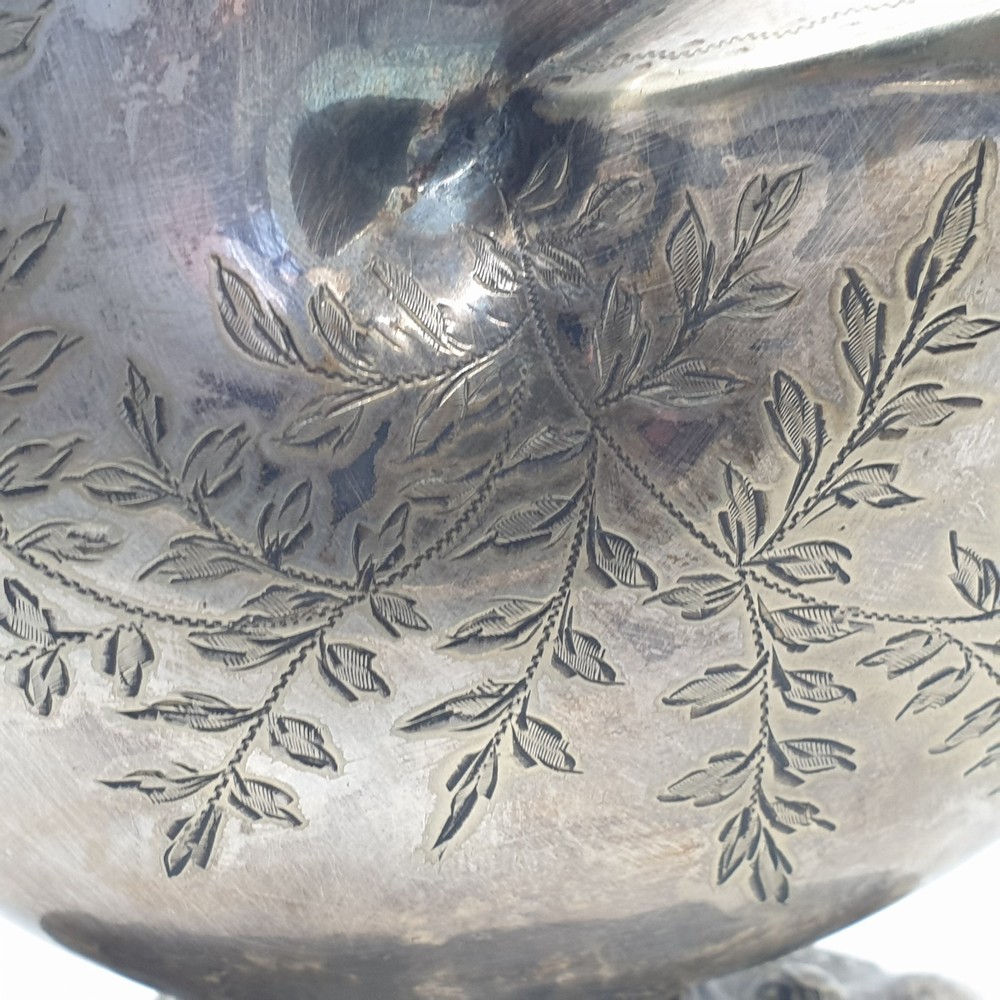 Victorian Silver Plated Nautilus Shell Spoon Warmer