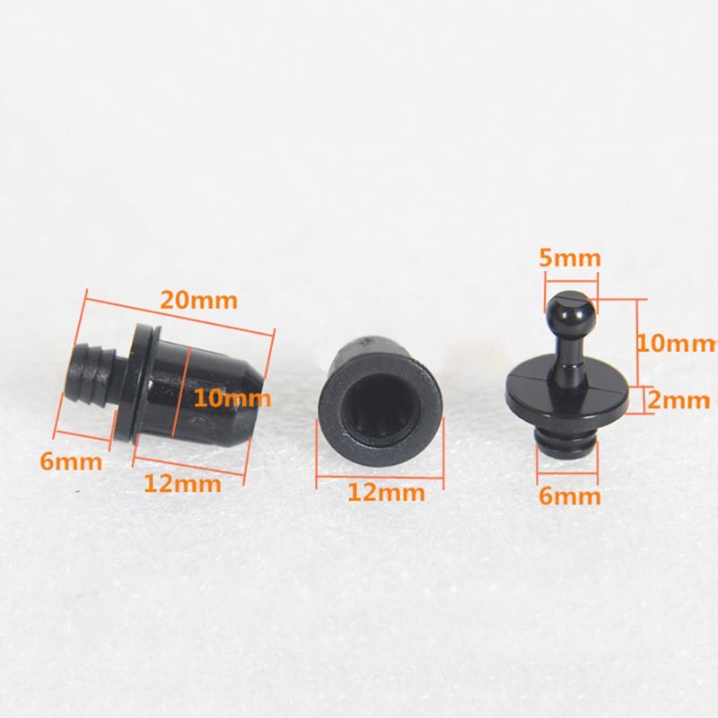 10PCS DIY Speaker Buckles Plastic Ball Socket Type Grill Guides Peg Kit