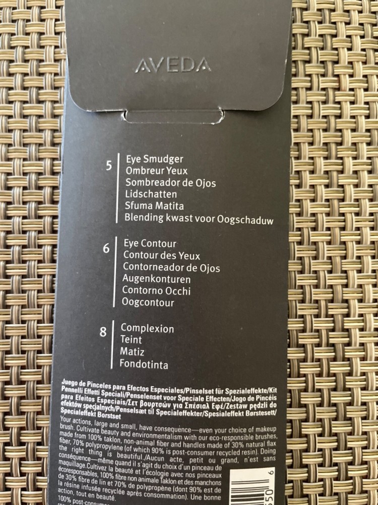 Aveda Makeup Brush Set Special Effects Flax Sticks #5 #6 #8 NEW
