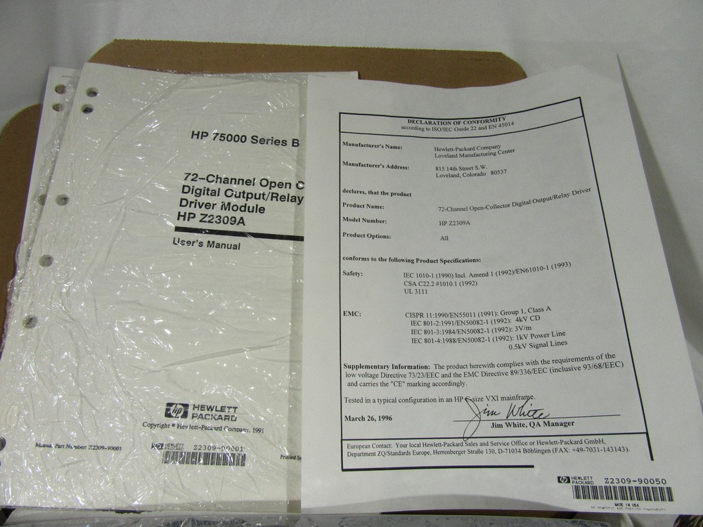 HP Z2309 DRIVER MODULE 72 CHANNEL