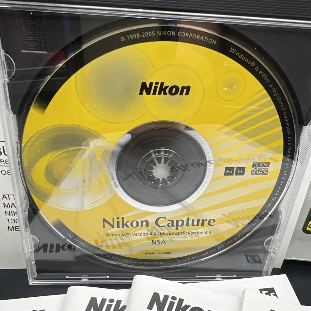 Nikon Capture 4 - Version 4.4 - Software Camera Control Digital SLR Cameras D200