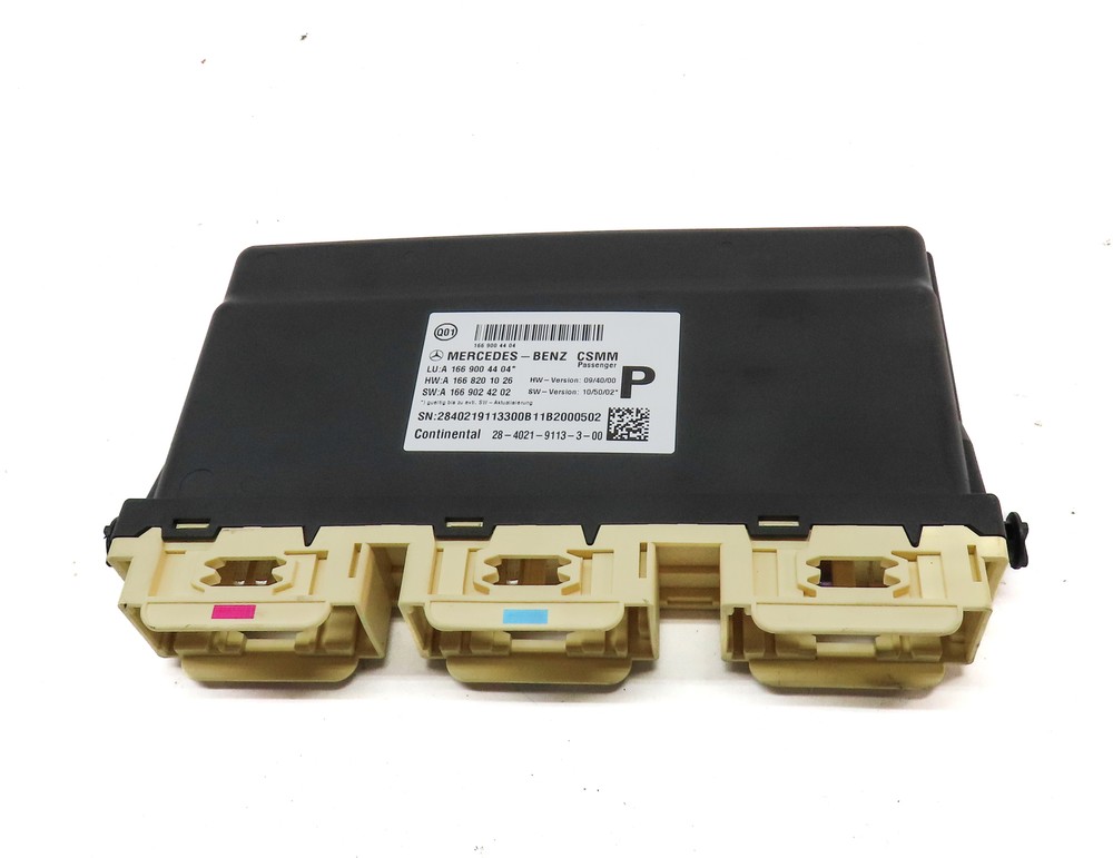 2012 MERCEDES ML350 (W166) FRONT RIGHT PASSENGER SEAT CONTROL MODULE