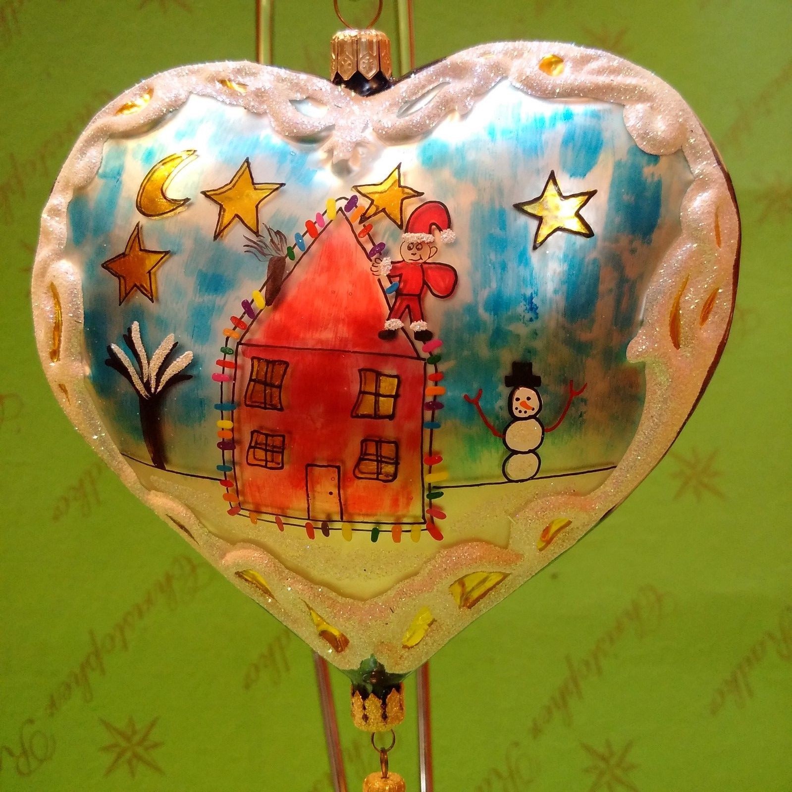 Valentine Christopher Radko Prototype Santa Coming to Town Ornament