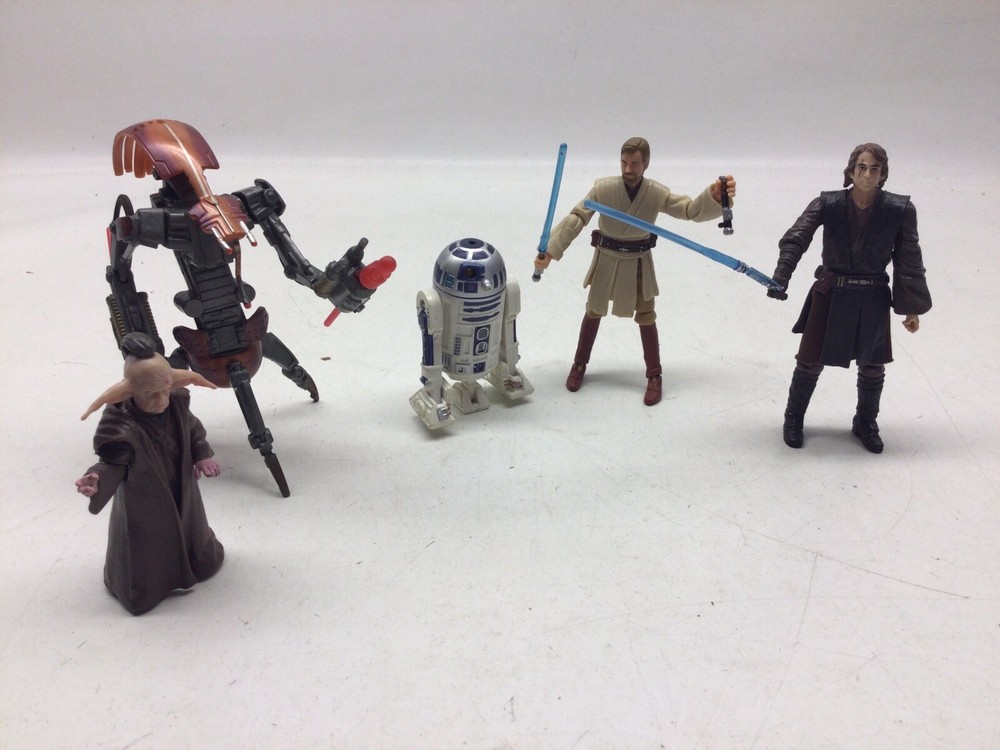 5) 2003-2005 Hasbro Star Wars 3.75” Figures