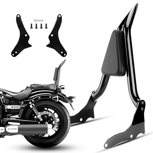 16 Inch Rear Passenger Sissy Bar Backrest Quick Release Backrest Fits for