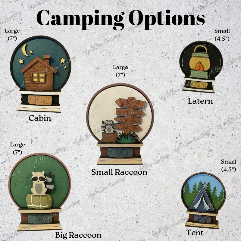 Camping Interchangeable Snow Globe