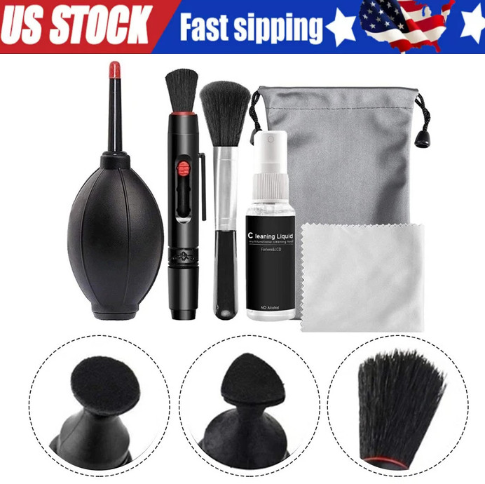 1-20X 6in1 Camera Cleaner Kit For Digital Camera Lens Sensor Cleaning Tools Set