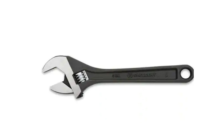 4 in. Black Oxide Adjustable Wrench