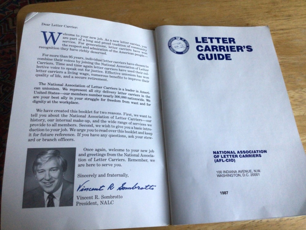 United States Post Office Letter Carrier's Guide 1987