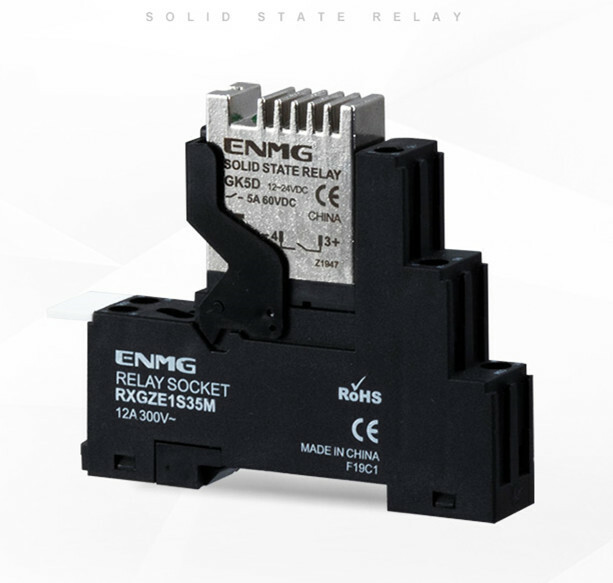 Small 12-24VDC solid state relay rail type GK5D6124 DC control DC 5A 60VDC