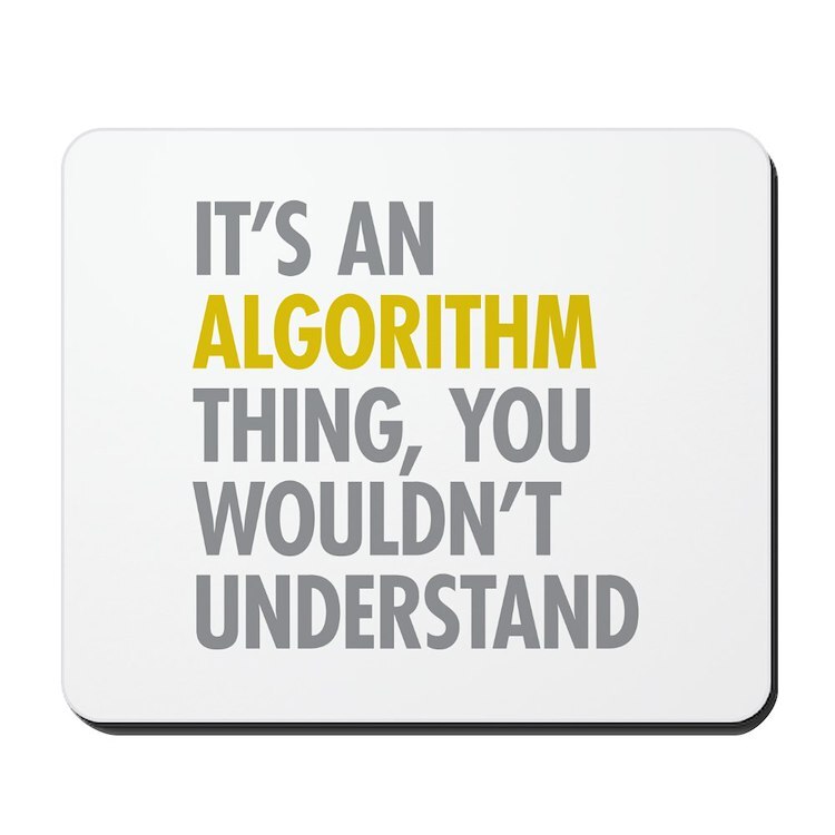 CafePress Its An Algorithm Thing Mousepad (1345703122)