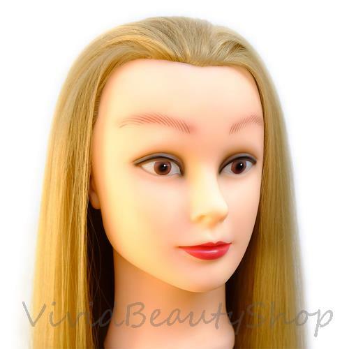 28" Cosmetology Mannequin Hair Hairdresser Training Manikin Doll Wig Head Blonde
