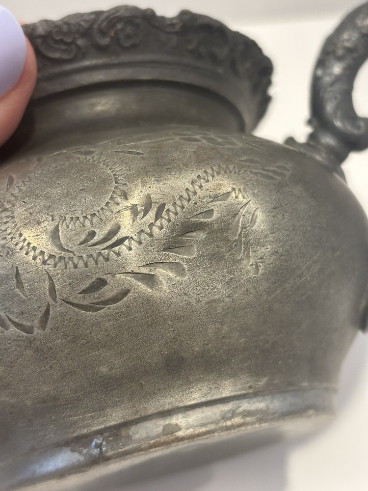 Antique Van Bergh & P Co Quadruple Plate Sugar & Creamer Set