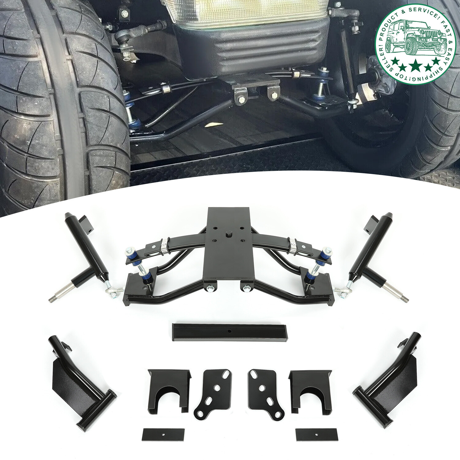 6" Double A-Arm Lift Kit Accessories For Club Car Precedent Golf Cart 2004-up