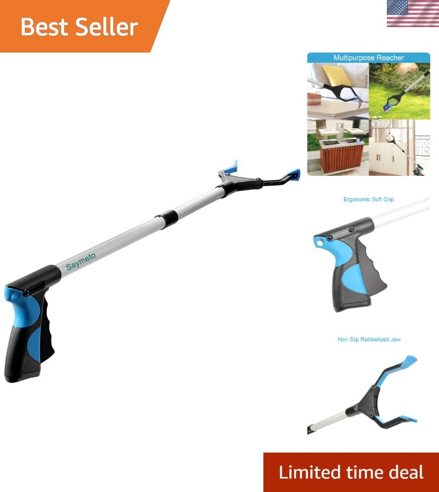 Grabber Reacher Tool, 32" Foldable Picker Upper Grabber, Reaching Tool for Trash