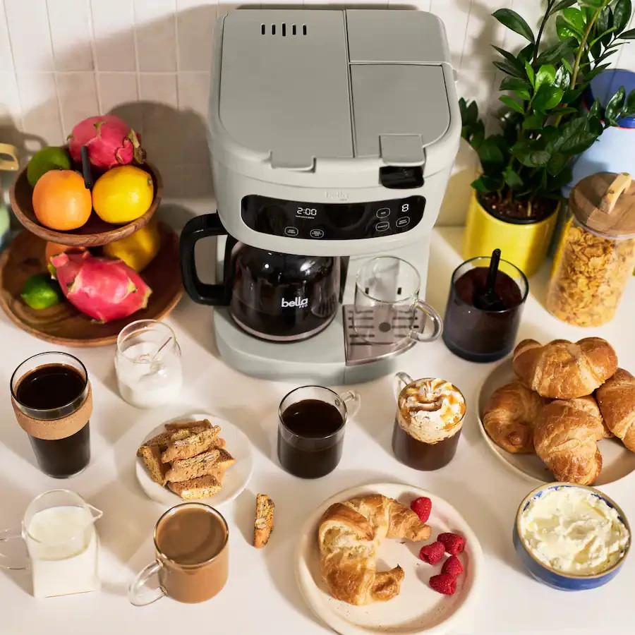 Bella PRO MultiBrew 12-Cup Drip & Single-Serve Coffee Maker - Black Stainless