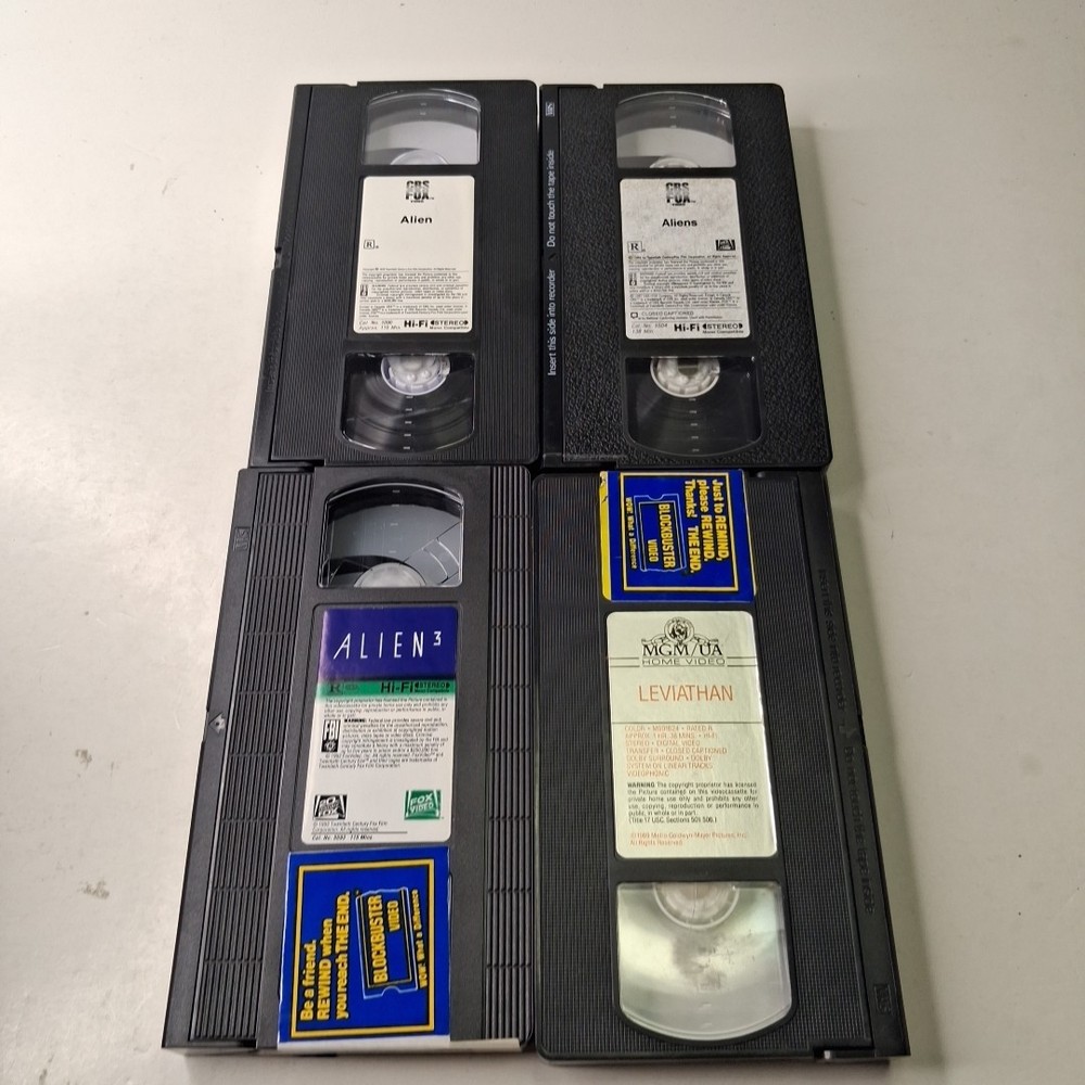 Alien Trilogy + Leviathan VHS