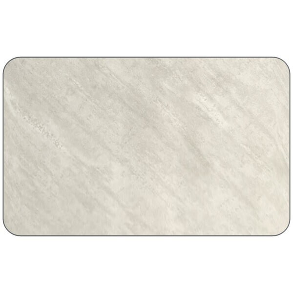 30" x 48" Rectangular Restaurant Table Top with White Laminate Top Finish