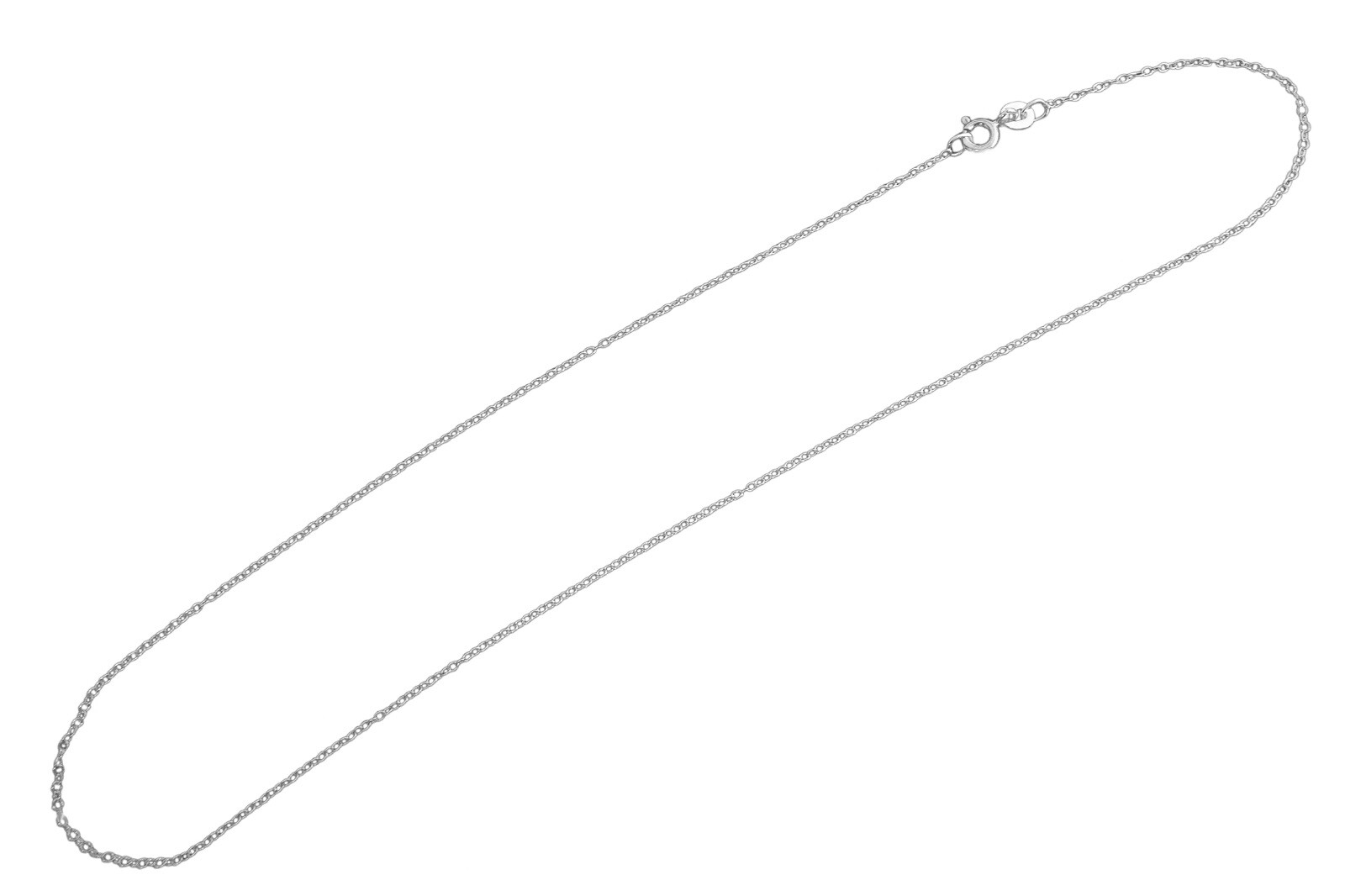 1mm Cable Chain Necklace - 925 Sterling Silver -16", 18", 20" Rolo Dainty Thin