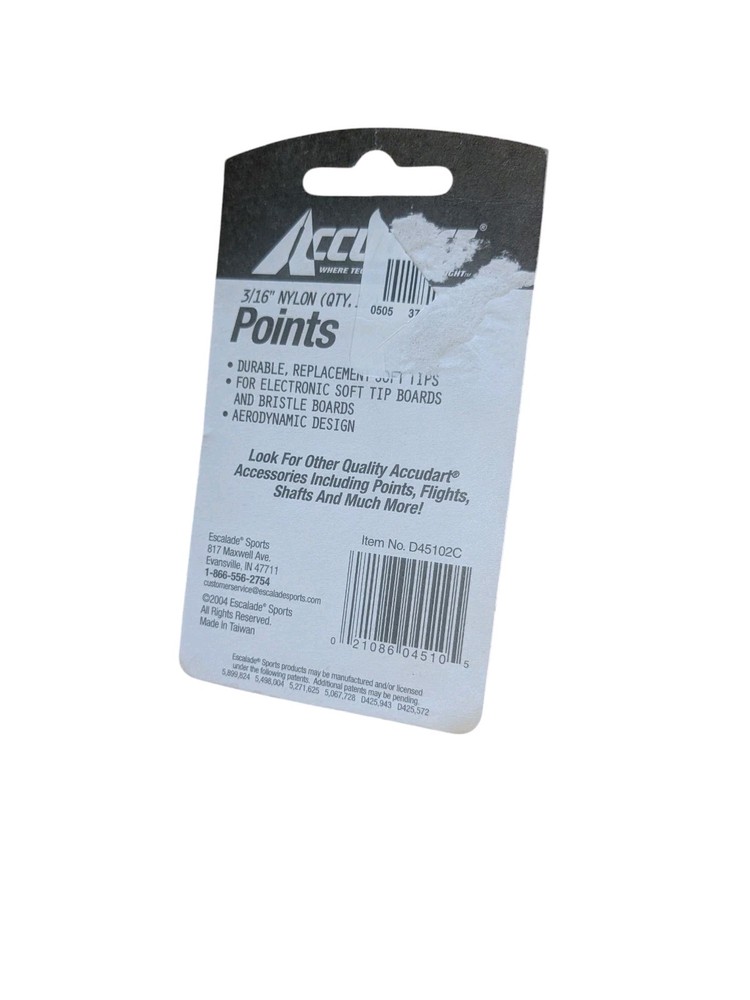 12 Accudart 3/16 Soft Tip Darts Replacement Points Nylon