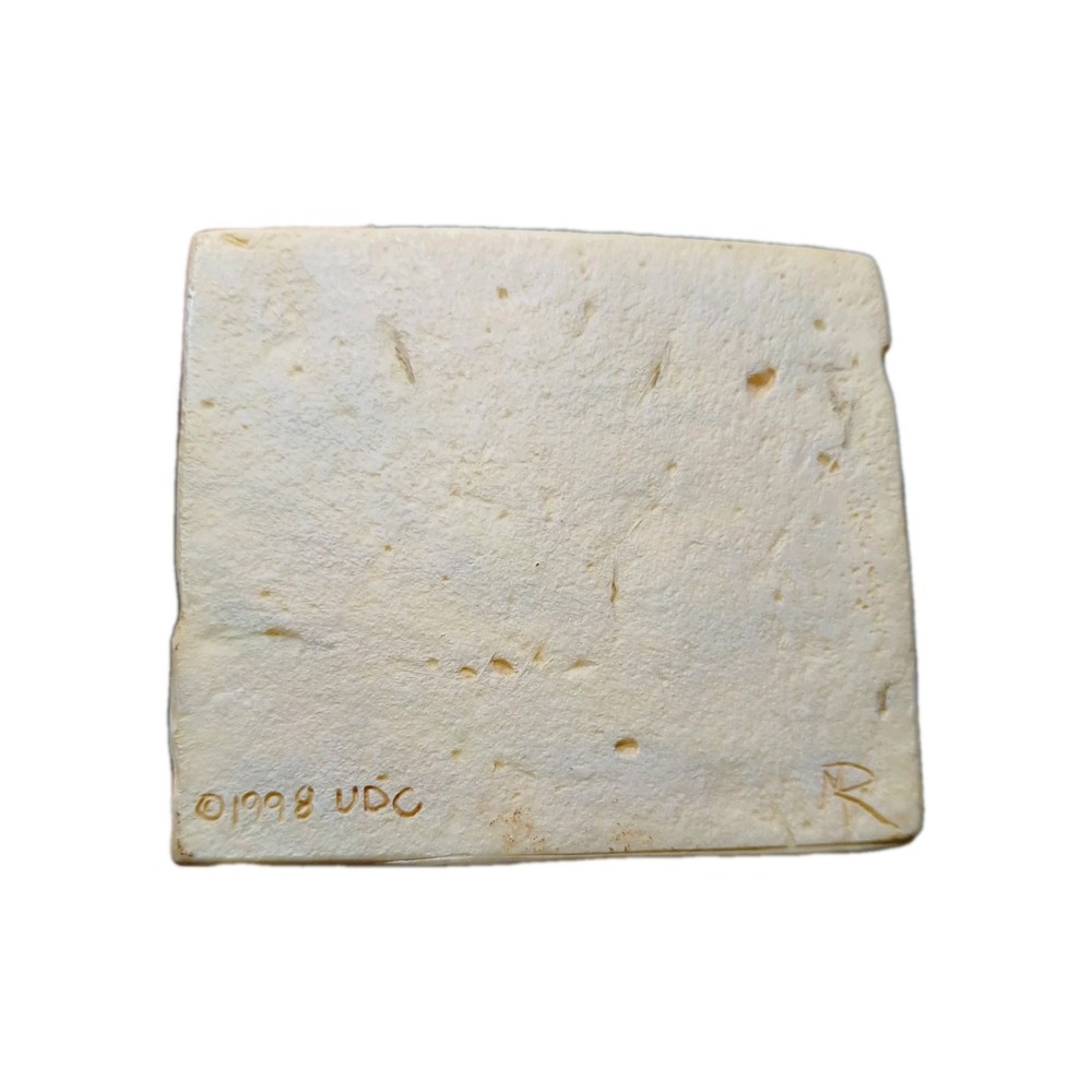 `Vintage 1998 UDC Ceramic Rectangular Trinket Box Collectible`