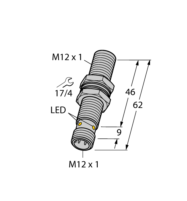 TURCK BI2-M12E-AP6X-H1141 4606505 Inductive sensor PNP