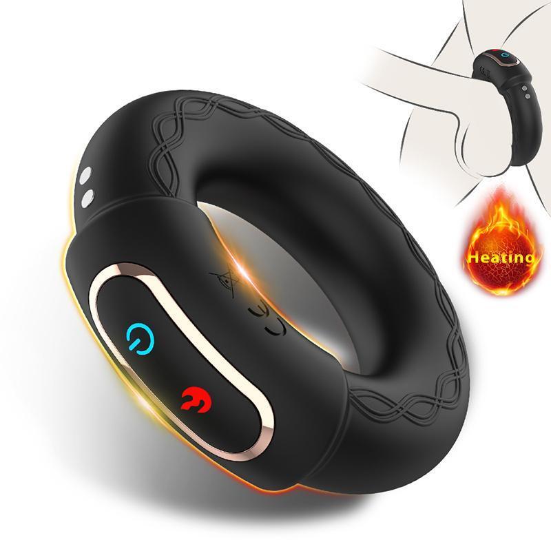 Electric Penis-Stretcher Enhancer-Ball-Scrotum-Ring-Delay-Ejaculation-Men