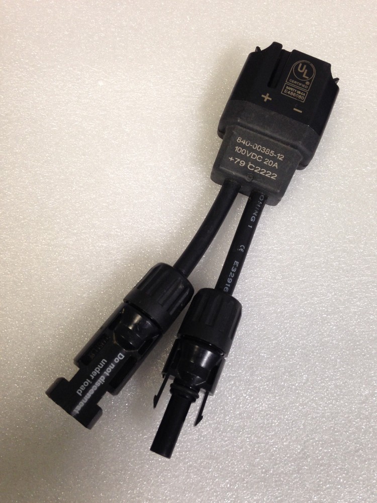 Enphase Microinverter DC 840-00385-12 Connector Cable Black