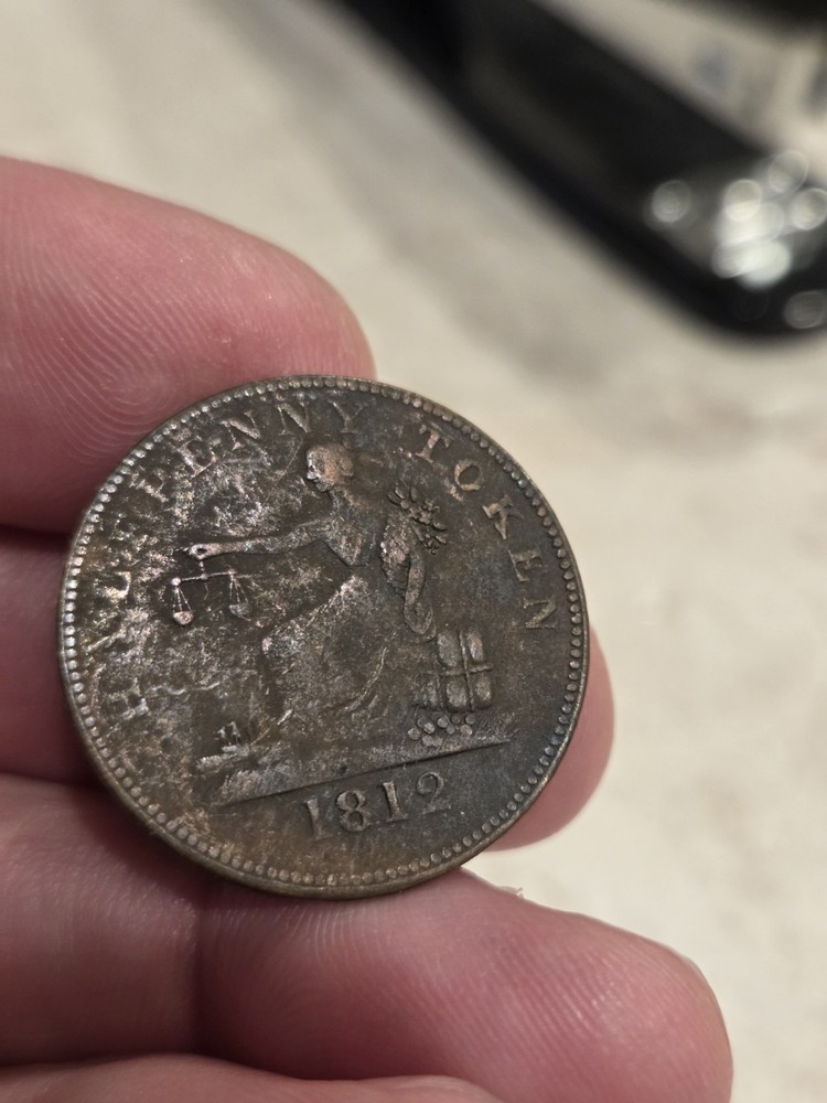 1812 Half Penny Token Lower Canada Quebec