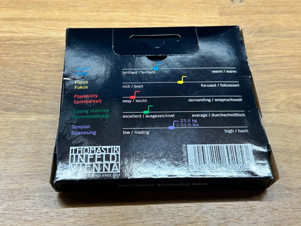 Thomastik-Infeld PI100 Peter Infeld Violin String Set with Platinum Plated E