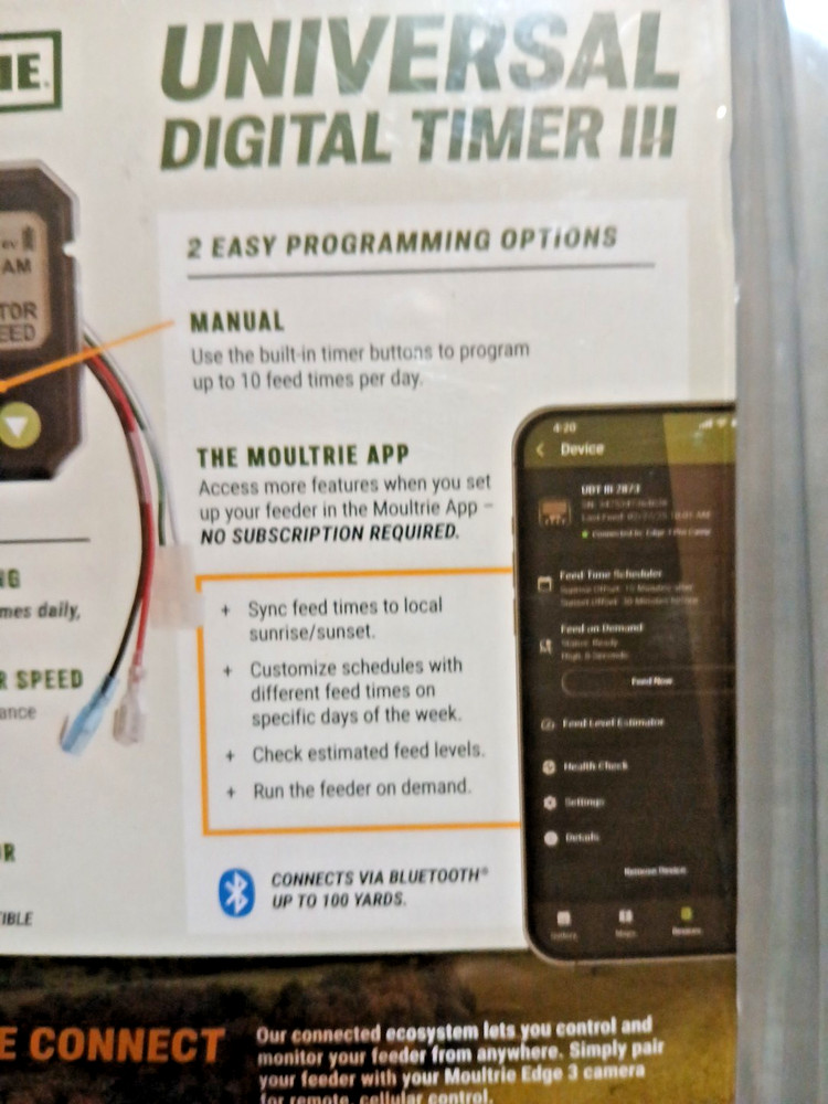 Moultrie Universal Digital Timer III - Deer Feeder Timer - Digital Timer System