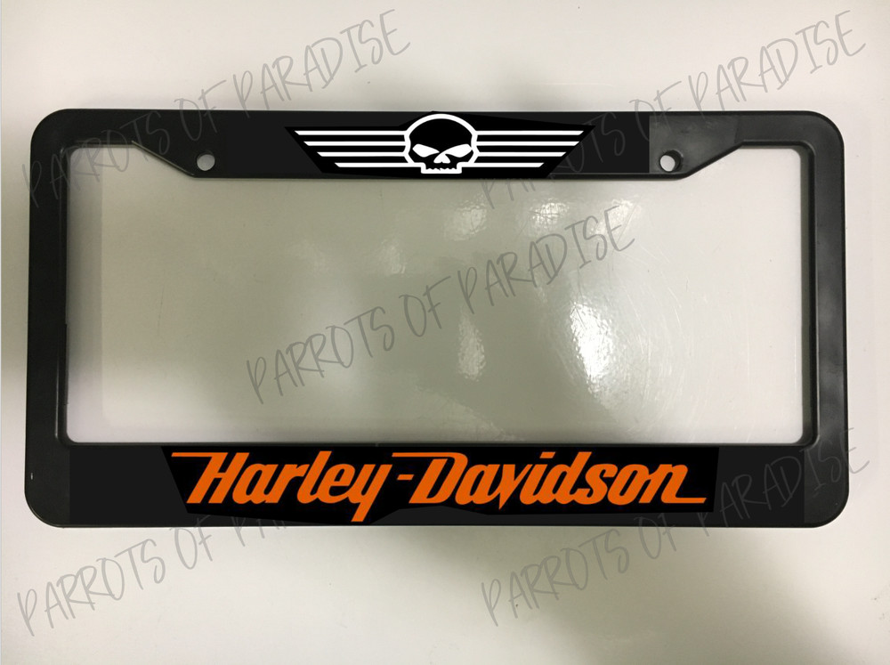 Motorcycle Harley Davidson Plastic Car License Plate Frame